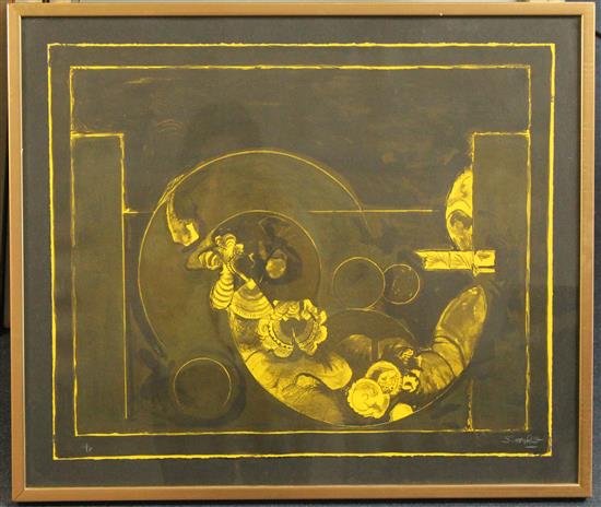 § Graham Sutherland (1903-1980) Life on Wood, (not in Tassi), 21.5 x 25.25in.